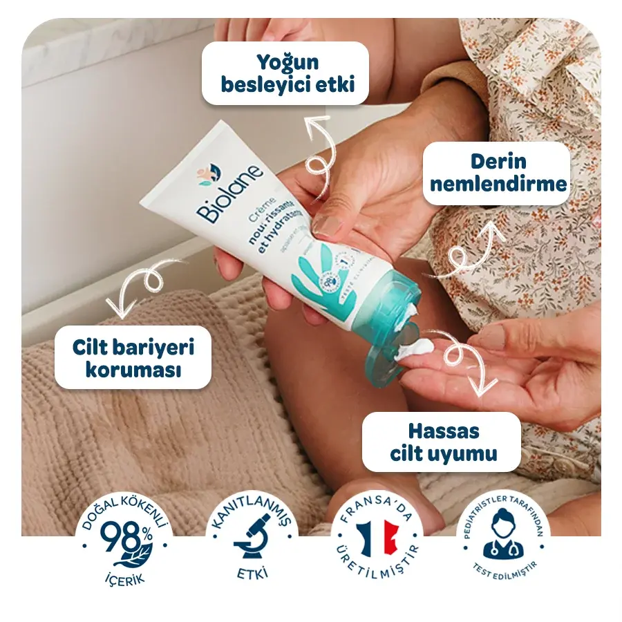 %98 Doğal İçerikli Tahriş Azaltıcı Yenileyici Besleyici ve Nemlendirici Krem (50ml)