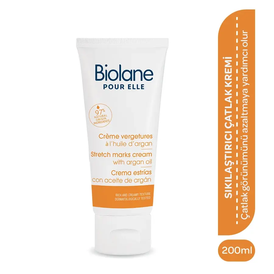 %97 Doğal içerikli Sıkılaştırıcı Leke Karşıtı Elastikiyet Artırıcı Çatlak Önleyici Krem (200ml)