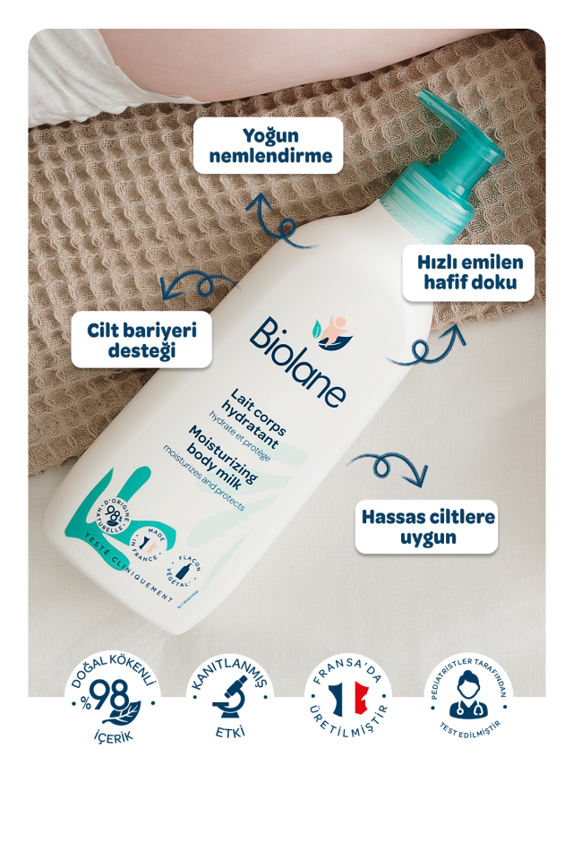 %98 Doğal İçerikli Nemlendirici Besleyici Vücut Sütü (350ml)