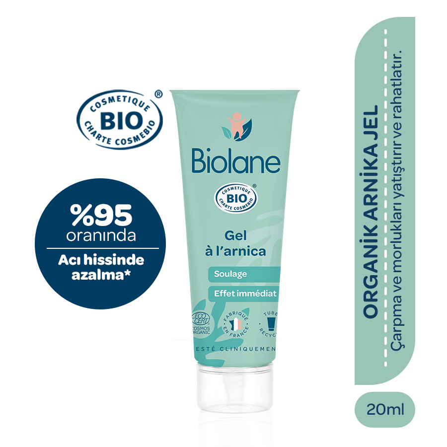 %99 Doğal İçerikli Morluk ve Çarpma Yatıştırıcı Rahatlatıcı Parfümsüz Organik Arnika Jel (20ml)