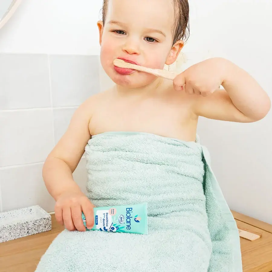 %98 Doğal İçerikli Organik Florürsüz Bebek Diş Macunu (50ml) - Organik Sertifikalı SKT: 08/2026