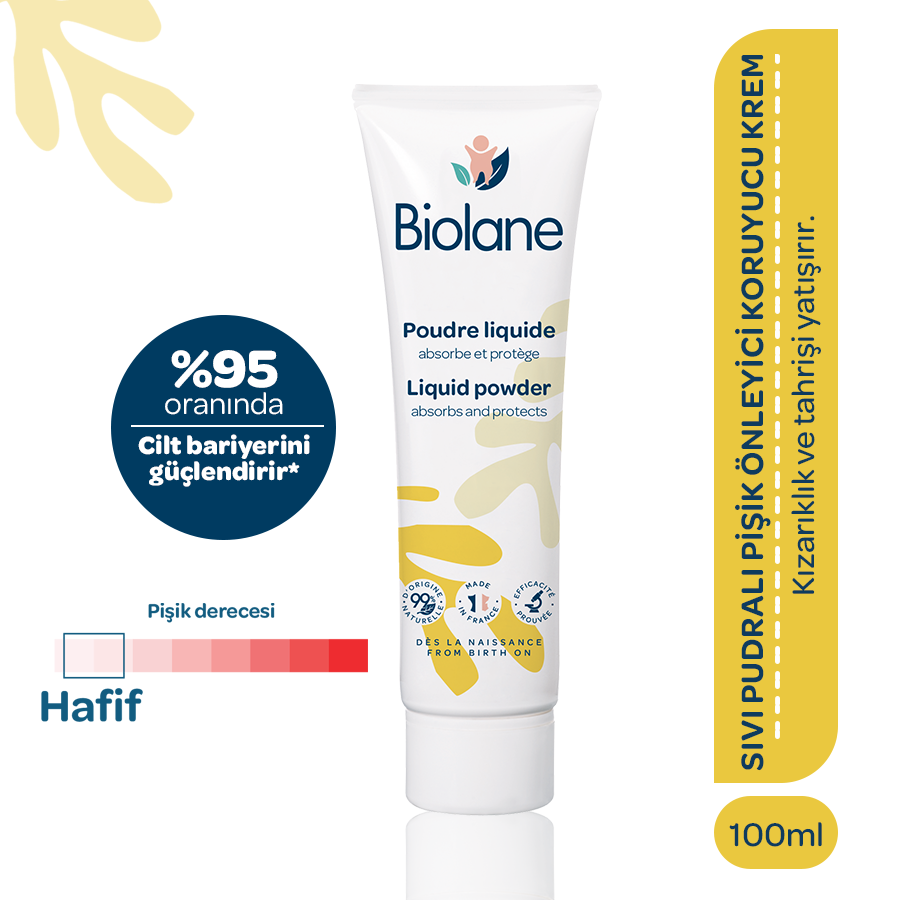 %99 Doğal İçerikli Sıvı Pudralı Pişik Önleyici Koruyucu Nemlendirici Krem (100ml)