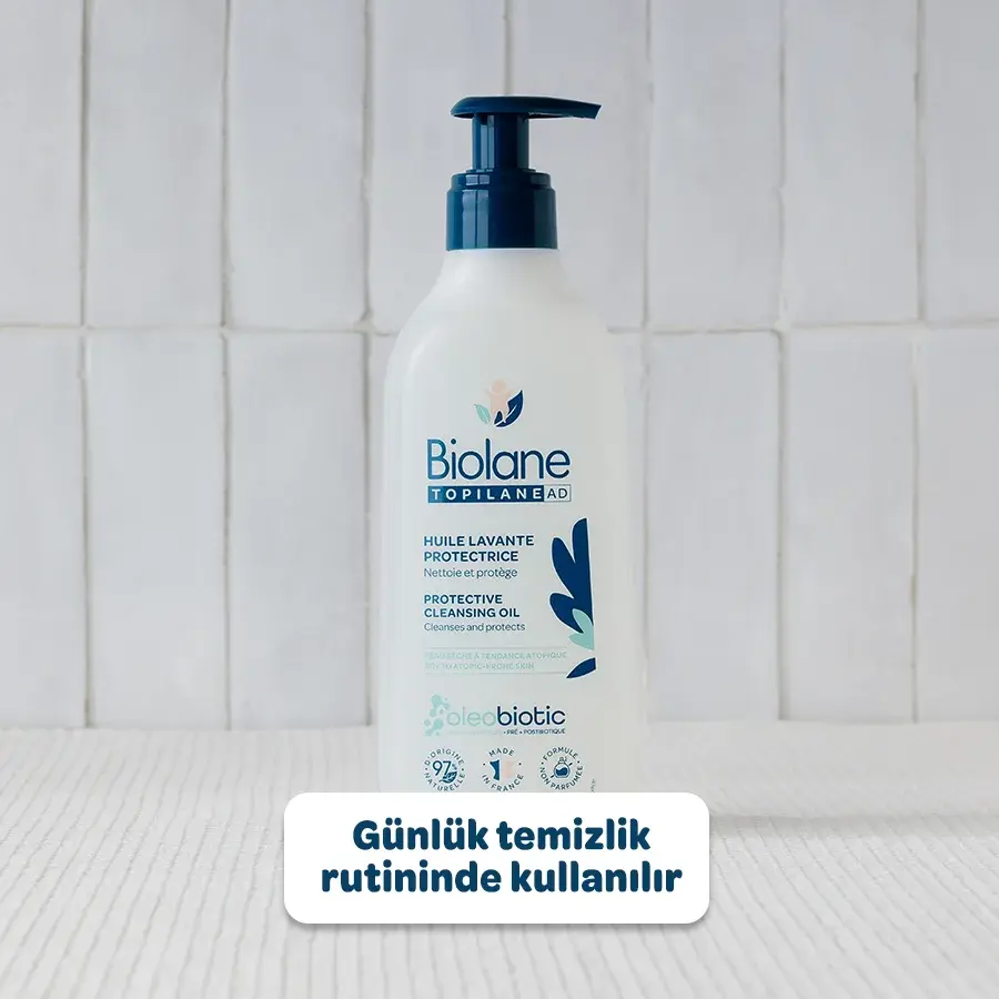 Atopik Kuru ve Çok Kuru Cilt için %97 Doğal İçerikli Temizleyici Yağ (350ml) - Onarıcı ve Koruyucu