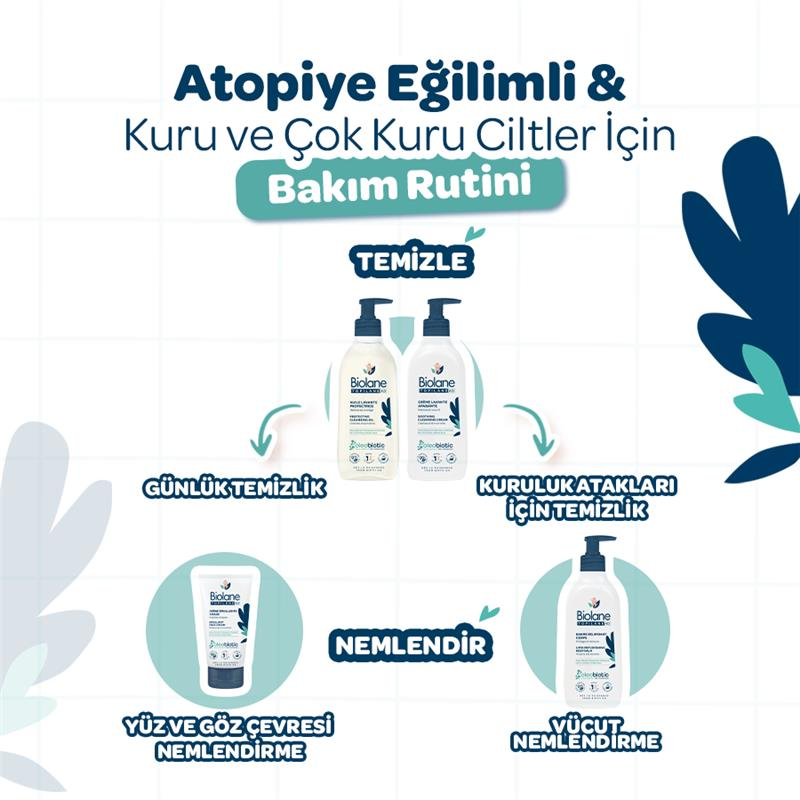 Atopik Kuru ve Çok Kuru Cilt için %97 Doğal İçerikli Temizleyici Yağ (350ml) - Onarıcı ve Koruyucu