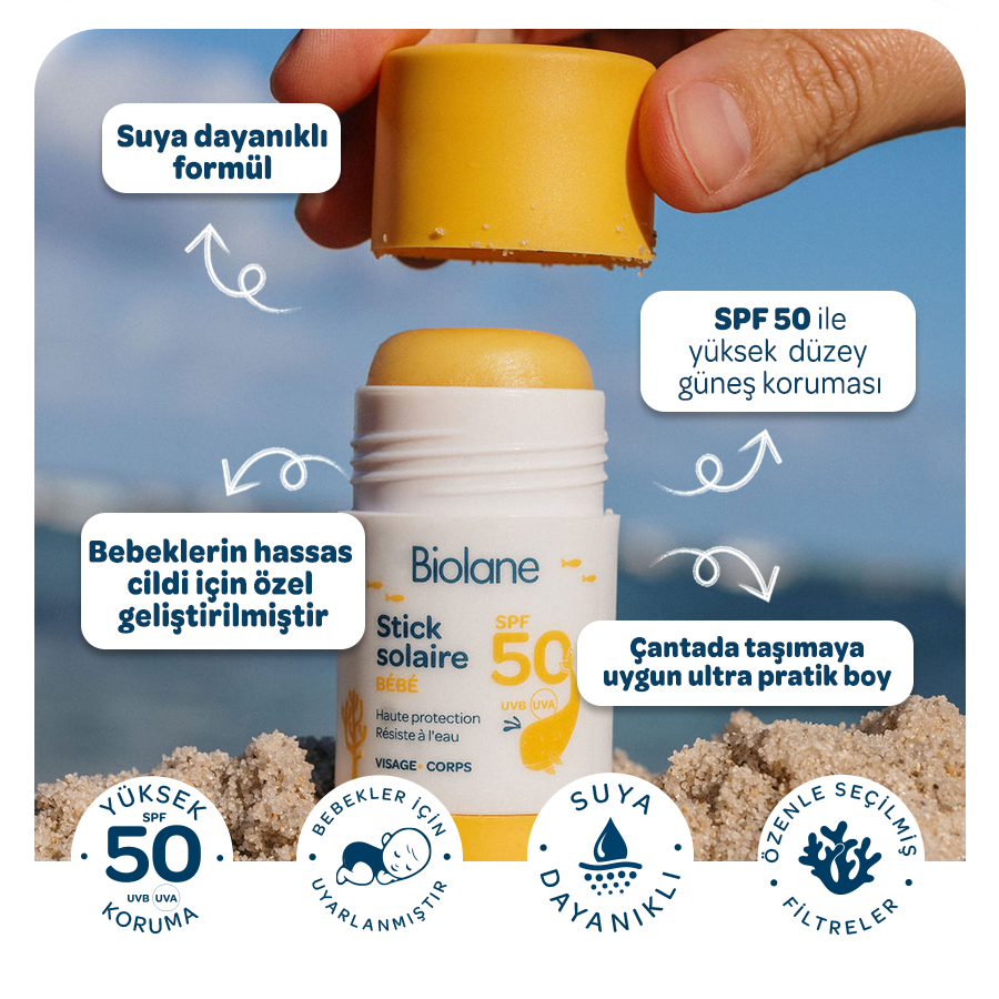 Biolane SPF 50 Güneş Koruyucu Stick 20 ml